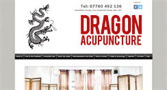 Desktop Screenshot of dragonacupunctureproject.co.uk