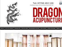 Tablet Screenshot of dragonacupunctureproject.co.uk